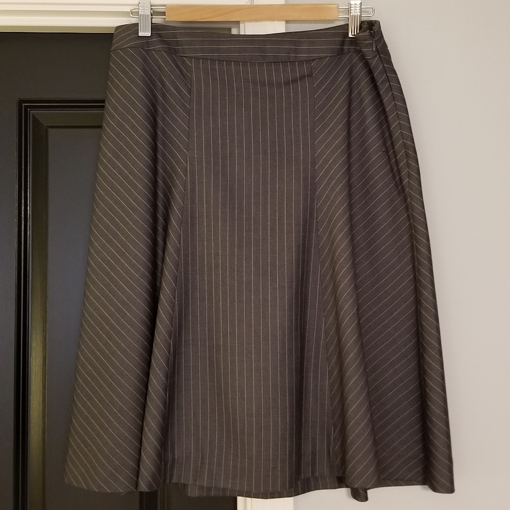 Merona Grey Pinstripe Skirt - Size 10